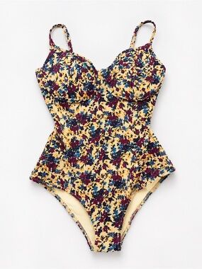 MONTEGO UNDERWIRE VINTAGE FLORAL SWIMSUIT VETCHY
